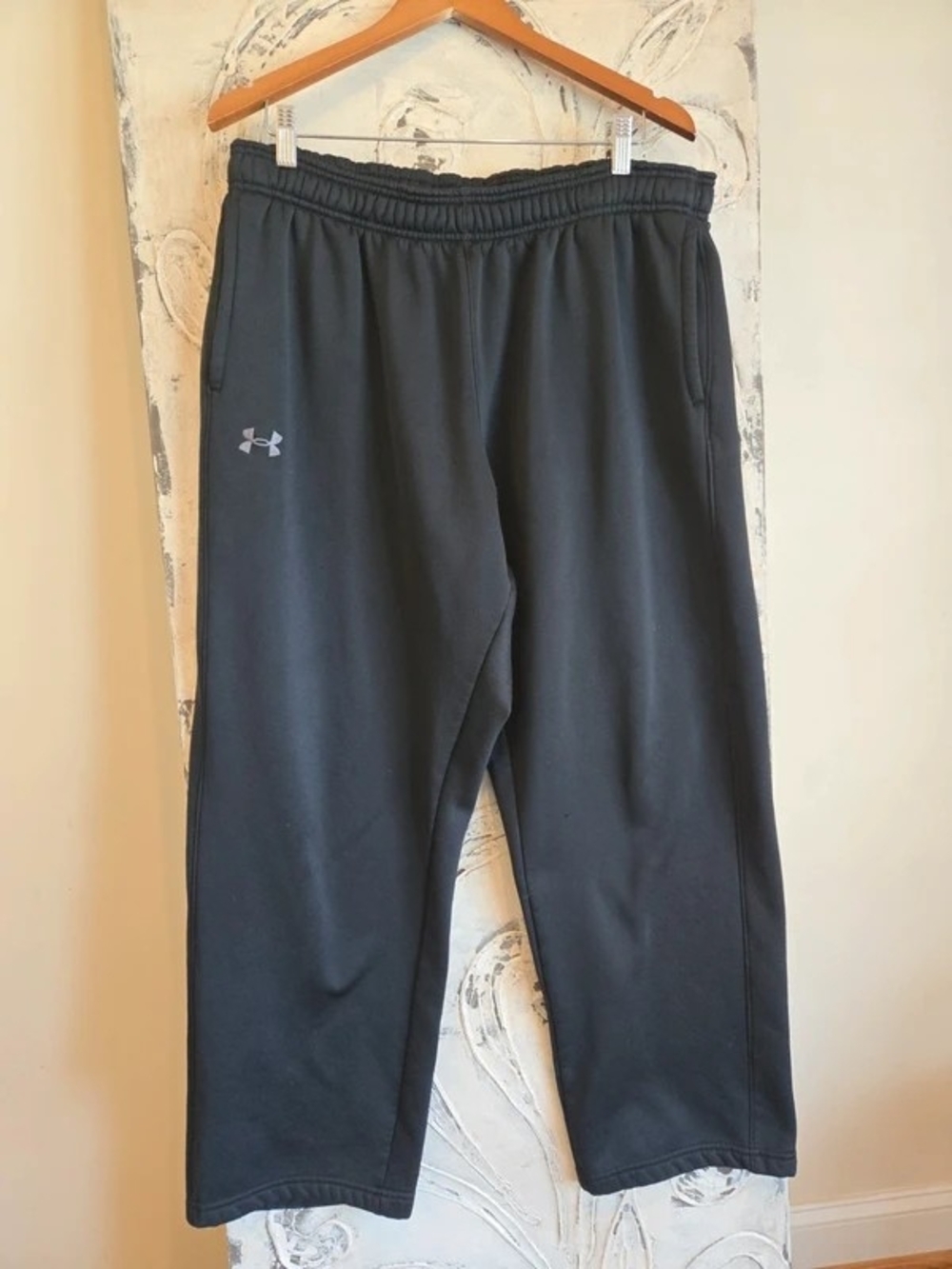 Under Armour Men's Black Athletic Joggers with Logo